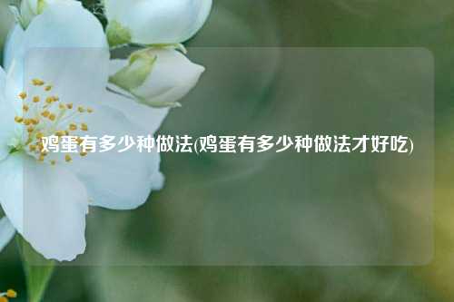 鸡蛋有多少种做法(鸡蛋有多少种做法才好吃)